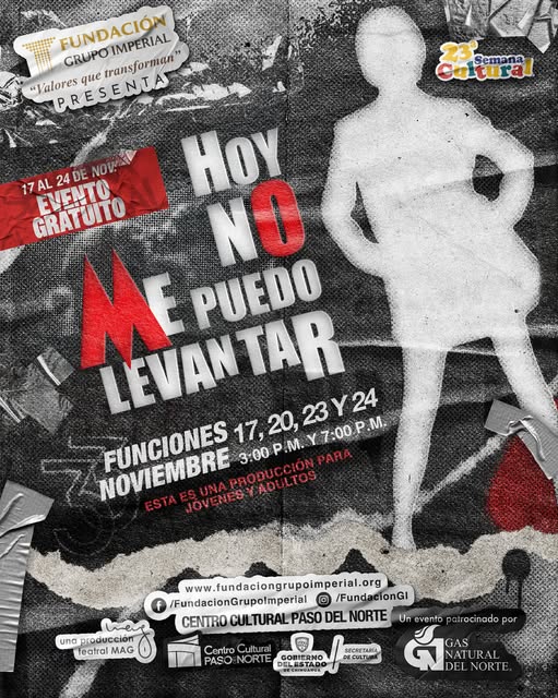 cartelera poster de Hoy no me puedo levantar