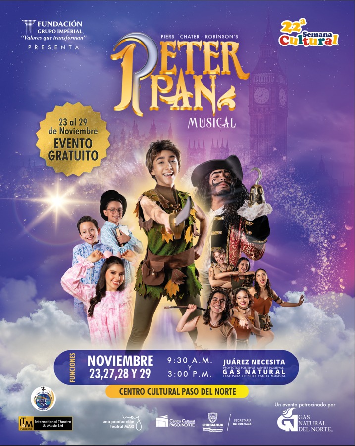 cartelera poster de Peter Pan el musical